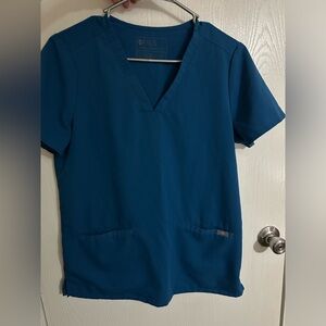 Figs Blue Scrub Set Casma Top Zamora Jogger Size S Small